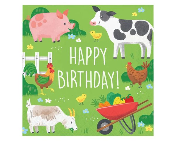 Farm Party Large Napkins Online