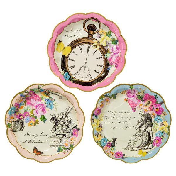 Alice in Wonderland Cup and Saucers Set Fashion