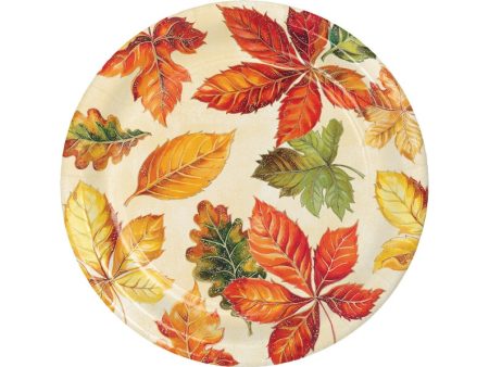 Autumn Leaves Dessert Plate Hot on Sale