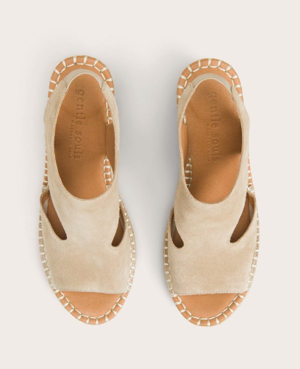 GENTLE SOULS - Cody Suede Espadrille Wedge Online Sale