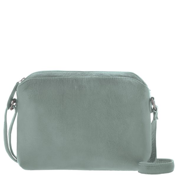 COBB & CO Claremont Leather Crossbody Sea Green Sale