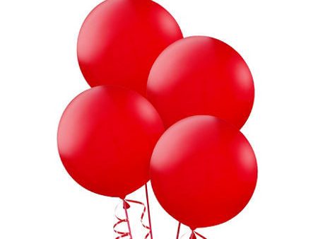 24 Inch Round Red Latex Balloons Hot on Sale