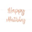 Rose gold Birthday Banner Fashion