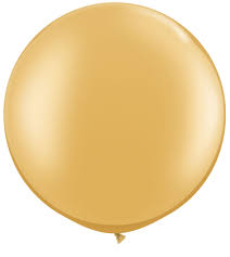 24 Inch Round Gold Latex Balloons Supply