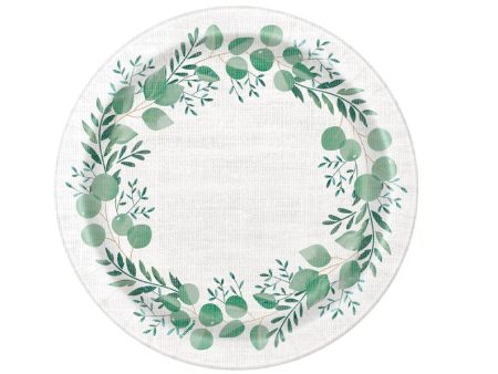 Greenery Party Plates Online Hot Sale