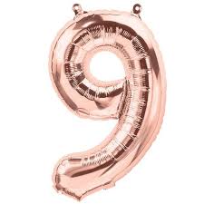 34  Rose Gold Balloon - Mylar # 9 Online now