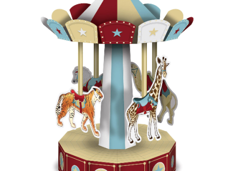 Vintage Circus Carousel - Centerpiece   10 inches For Discount