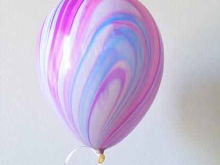 Latex Marbled Balloons - 10 per pack  11    Helium Quality - Unicorn Fantasy Online