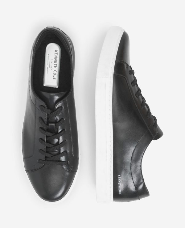 Site Exclusive! Men s Kam Leather Sneaker with Logo Online