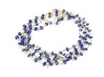 Gena Myint Lapis Lazuli Heart Convertible Mask Necklace For Discount