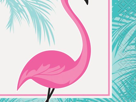 Pink Flamingo Beverage Napkins Online now