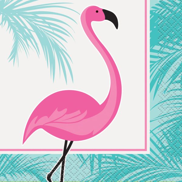 Pink Flamingo Beverage Napkins Online now