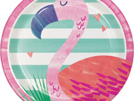 Tropical Flamingo Party Plate  7   8 Count Online now