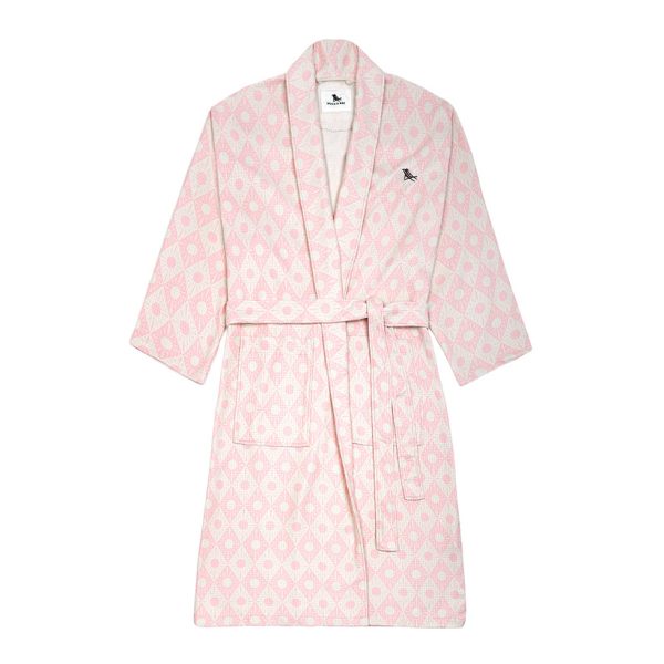 Dock & Bay Waffle Robe Diamond Pink M L For Cheap