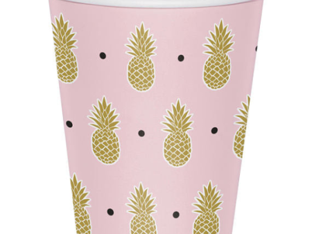 Pineapple Party - Cups  9 oz.   8 Count For Cheap