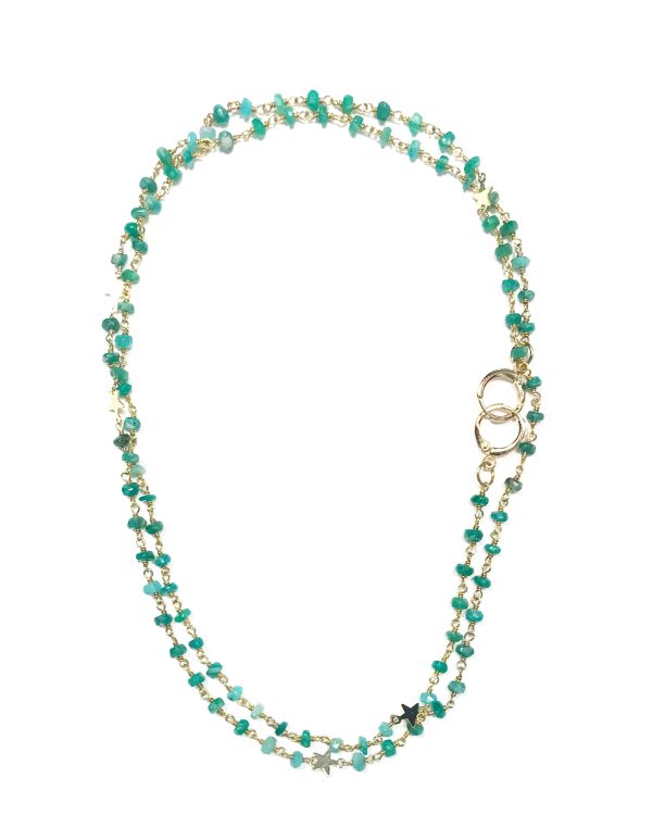 Gena Myint Amazonite Star Convertible Mask Necklace Cheap