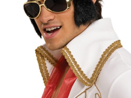 Gold Elvis Character Accessory Glasses Fashion