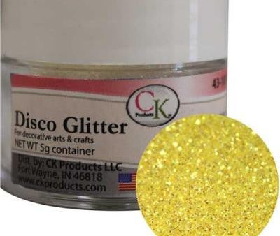 Disco Glitter Yellow Rainbow Supply