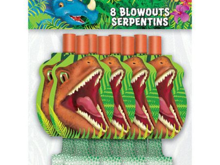 Dinosaur Party Blowouts 8 Pack Hot on Sale