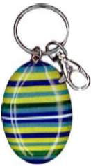 Resin Keyring Green Stripe Online Sale