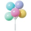 Pastel Balloon Cluster for Baby Shower Cake 2 pc For Sale