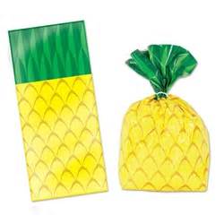 Pineapple Party Bags  25 Count  Favor Bags Cheap