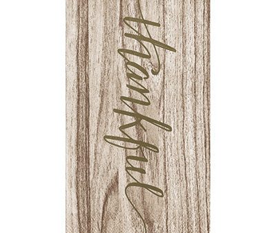 Woodgrain  Thankful  Guest Towels.  16 Count  3 Ply For Cheap