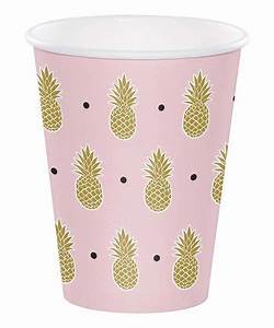 Fancy Pineapple Cups  12 oz. 8 Count Online Hot Sale