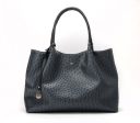 Gunas New York Naomi Dark Gray Vegan Leather Tote Bag For Sale