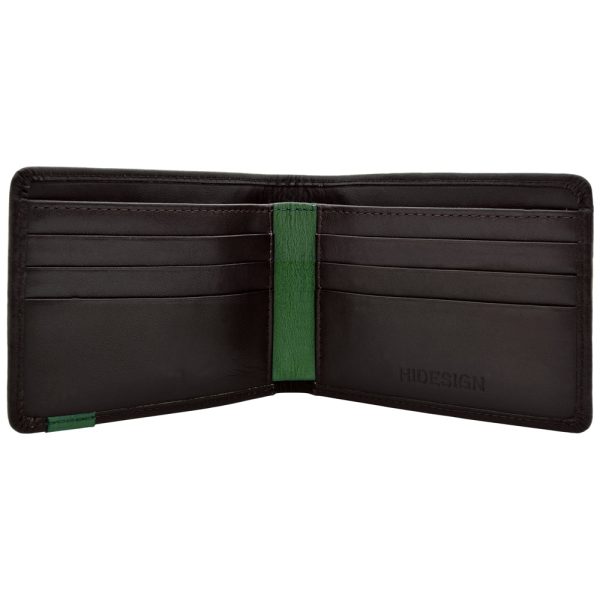 Hidesign Dylan Slim Thin Simple Leather Bifold Wallet Black Online Sale