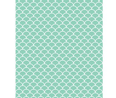 Mint Scallop Backdrop Fashion