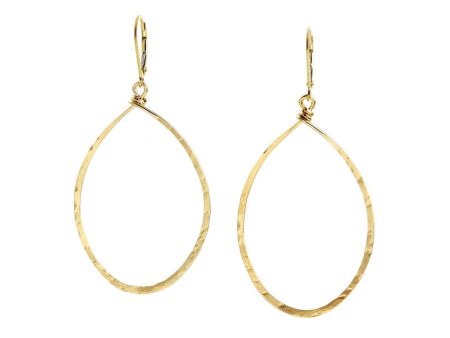 Agapantha Hanna Hammered Hoops Med Gold, Rose Gold & Silver Fashion