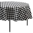 Round Table Cover  Black and white Table Cover For Cheap