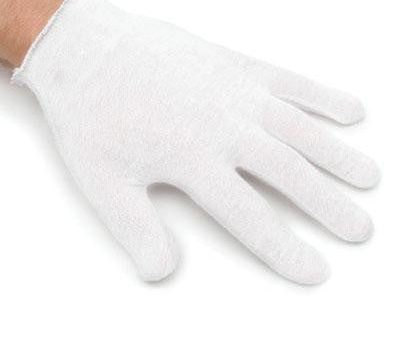 White Cotton Chocolate Handling Gloves For Discount