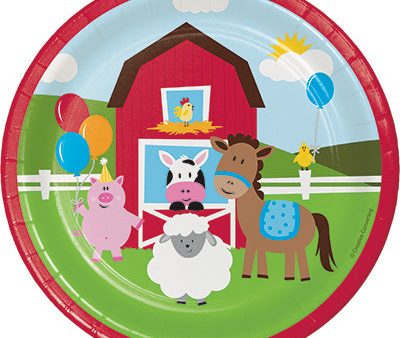 Farmhouse Fun Dessert Plates-8 Count For Cheap