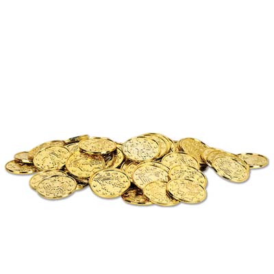 Gold Coins - 100 Pcs. Discount