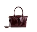 Gunas New York Madison Burgundy Croc Vegan Shoulder Bag For Sale