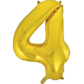 34  Gold Number Balloon - 4 Online