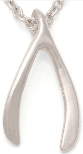 DOGEARED Wishbone Necklace - Sterling Silver Sale