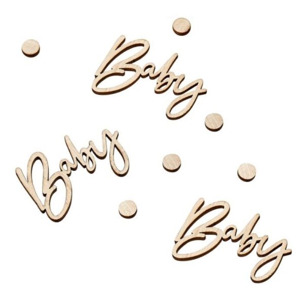 Wood Baby Shower Confetti Discount