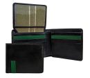 Hidesign Dylan 05 Leather Multi-Compartment Trifold Wallet Black For Cheap