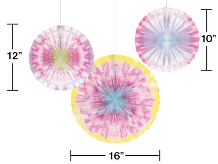 Tie Dye Party Fan Decoration Online now