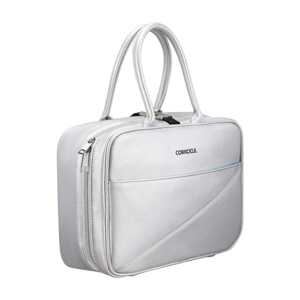 Corkcicle Baldwin Boxer Cooler Lunch Box Bag Silver For Cheap