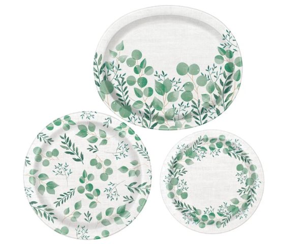 Greenery Party Plates Online