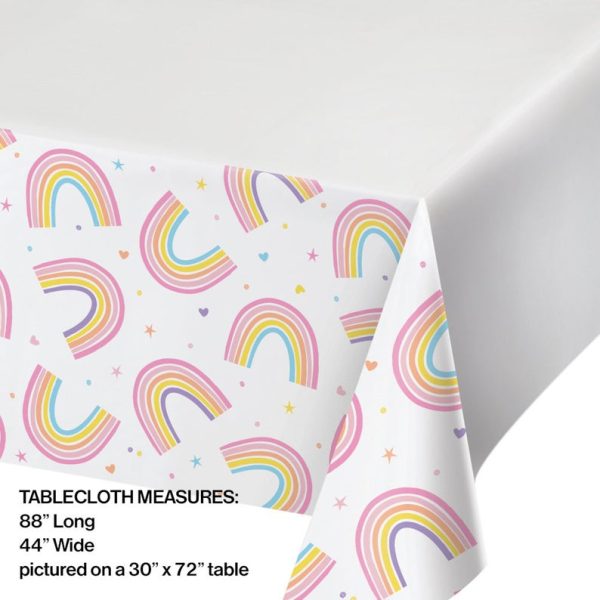 Happy Rainbow Tablecover Supply