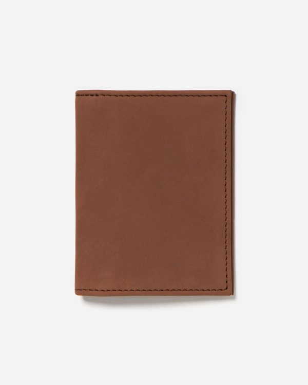 STITCH & HIDE LEATHER TIM CARD HOLDER CAFE BROWN Online now