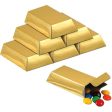 Foil Gold Bar - Favor Boxes  12 Pieces For Sale