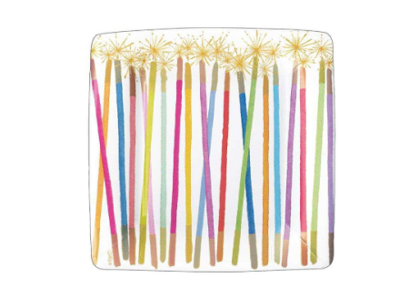 Candle Birthday Dessert Plate Cheap