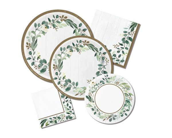 Eucalyptus Greens Dessert Plate Hot on Sale