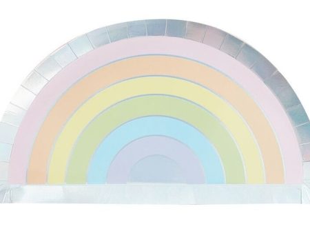 Pastel Rainbow Shaped Plates Online Sale